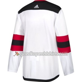 New Jersey Devils Blank Adidas Wit Authentic Shirt - Mannen